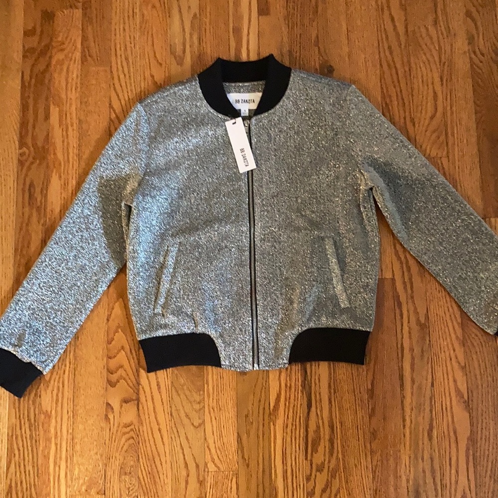 Bb Dakota silver bomber jacket